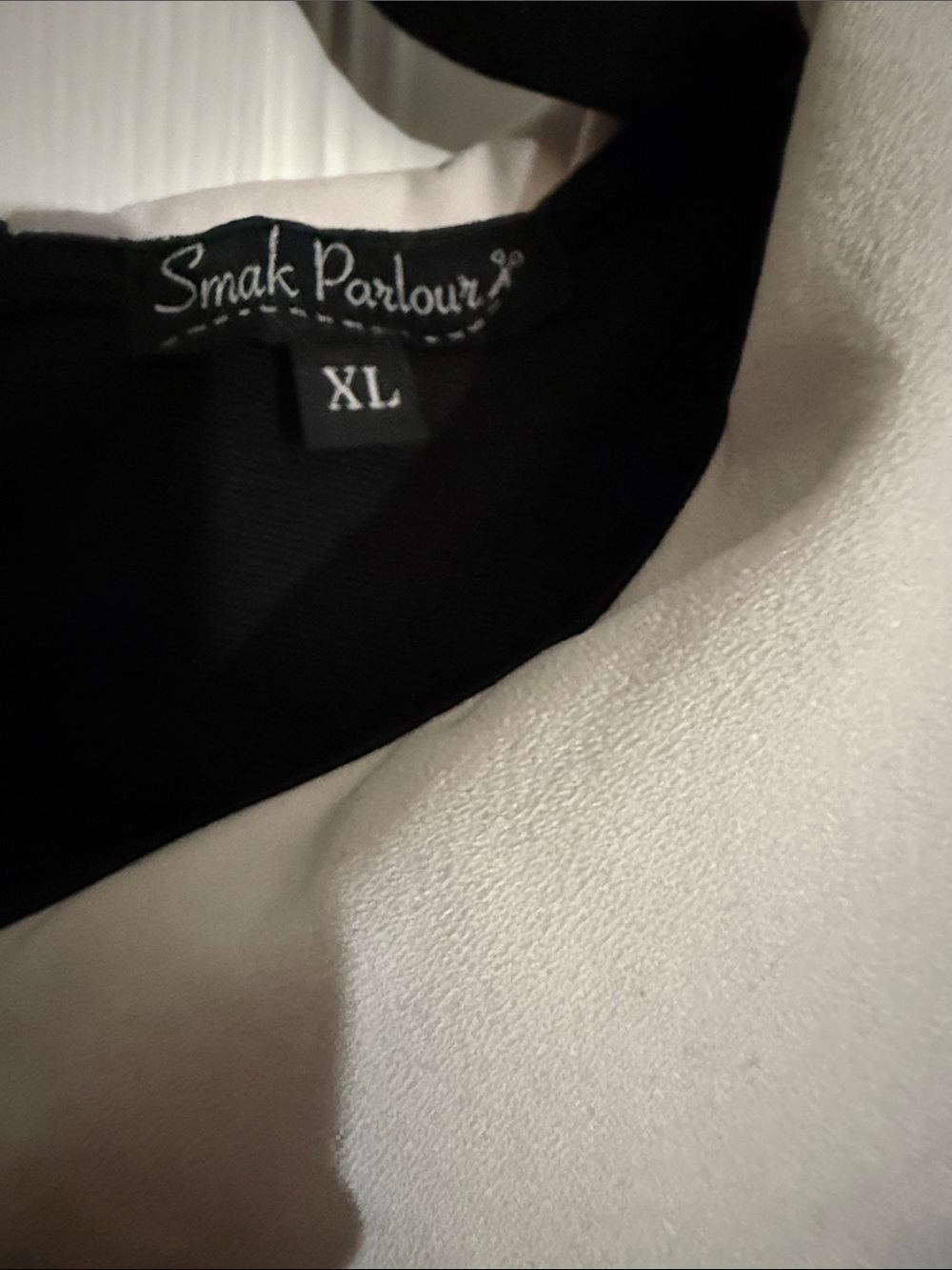 Plaid Peter Pan Collar Dress - Burgundy & Black - Picture 3 of 5